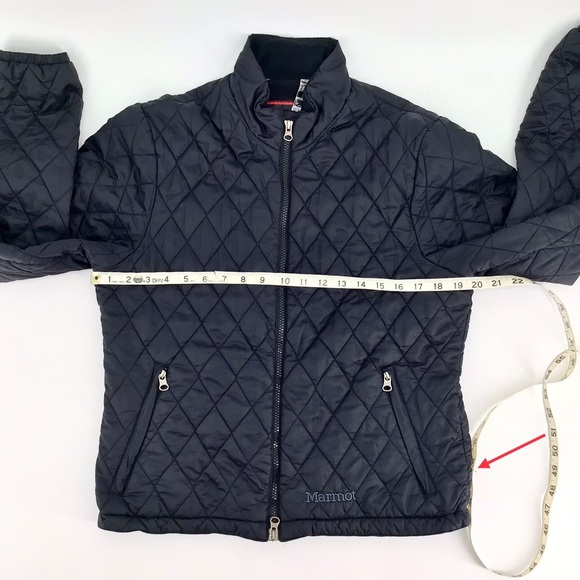 Marmot Women's PrimaLoft Black Quilted Full Zip Long Sleeve Jacket Size Medium - Picture 4 of 16